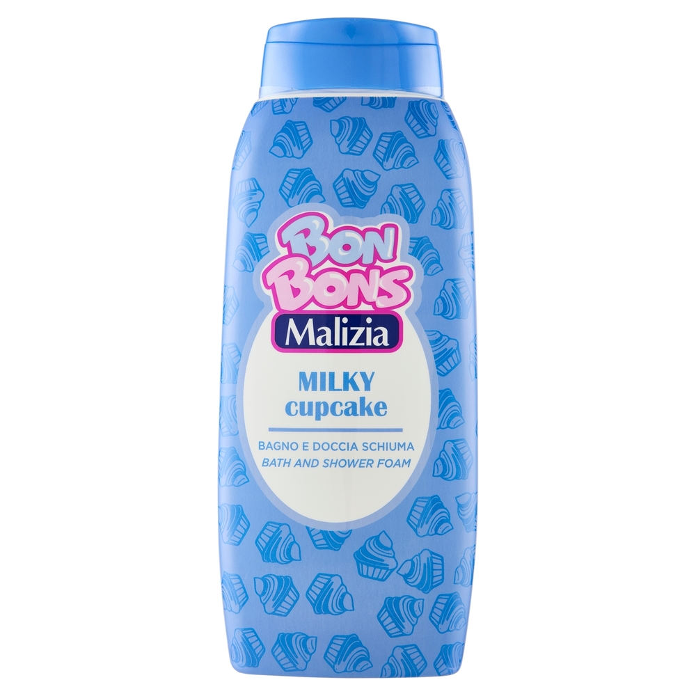 Malizia Bon Bons Milky cupcake Bagno e Doccia Schiuma 500 mL